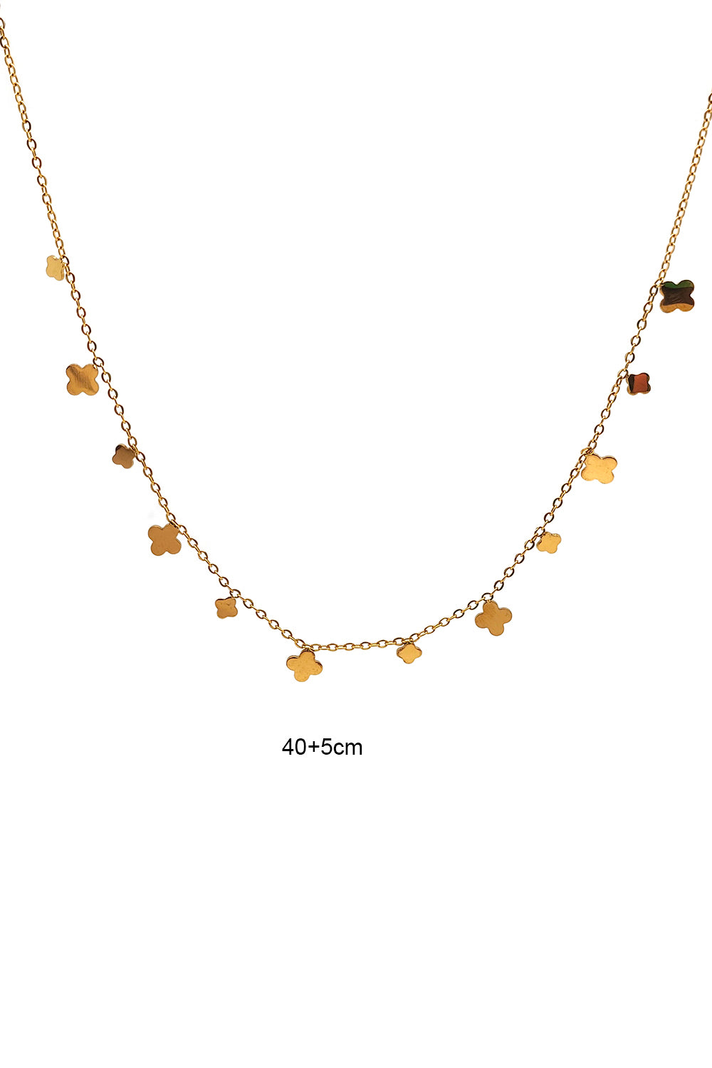 Stainless Steel Dainty Clover Necklace