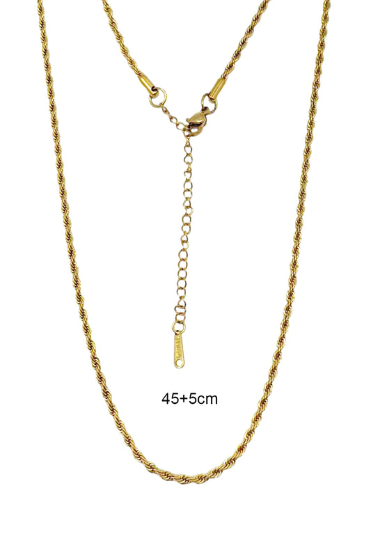 Stainless Steel 45cm Rope Chain