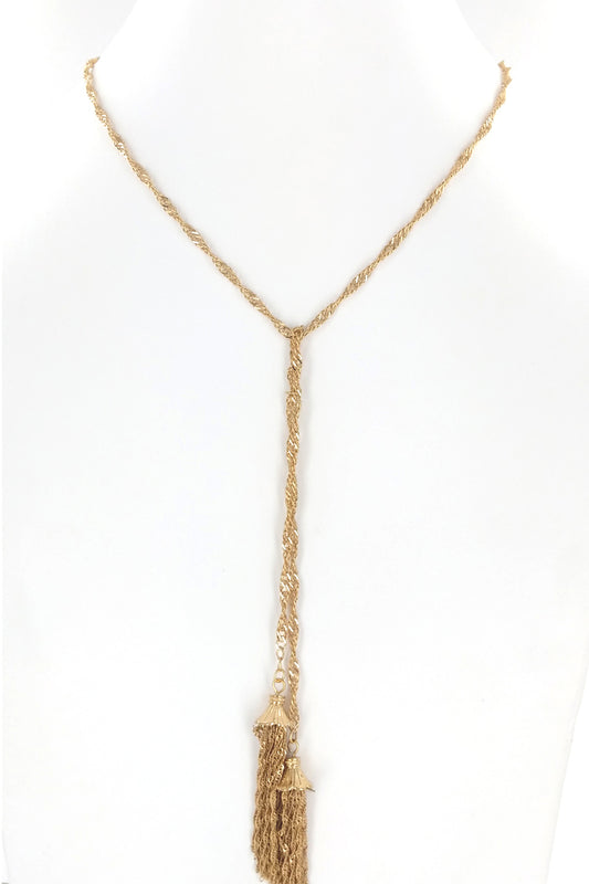 Women's Metal Tassel Necklace