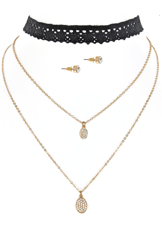 Layered Necklace/Choker set