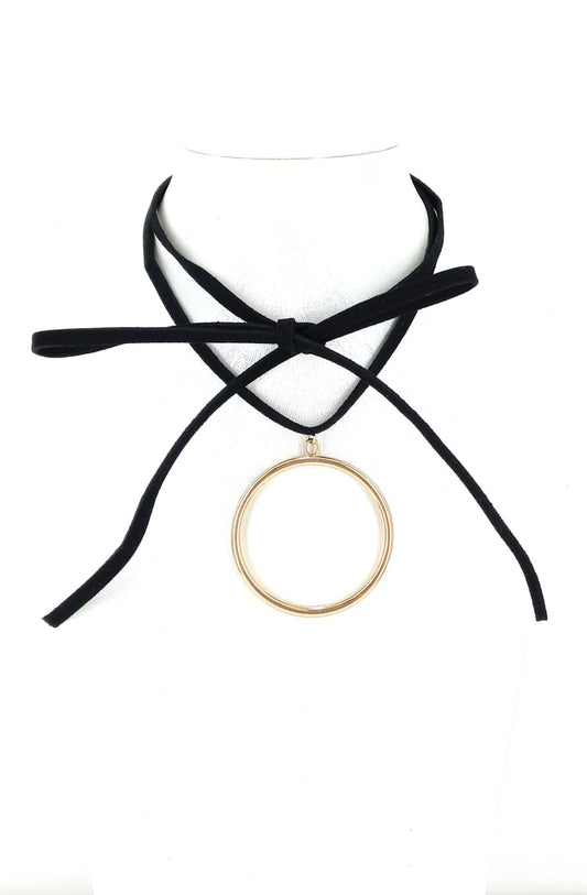 Suede Wrap Necklace