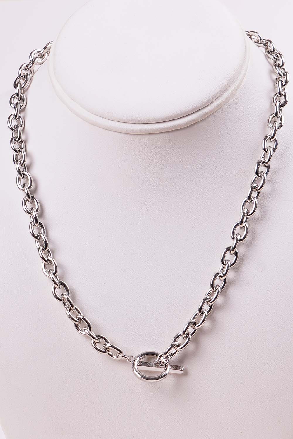 Silver Toggle Chain Necklace