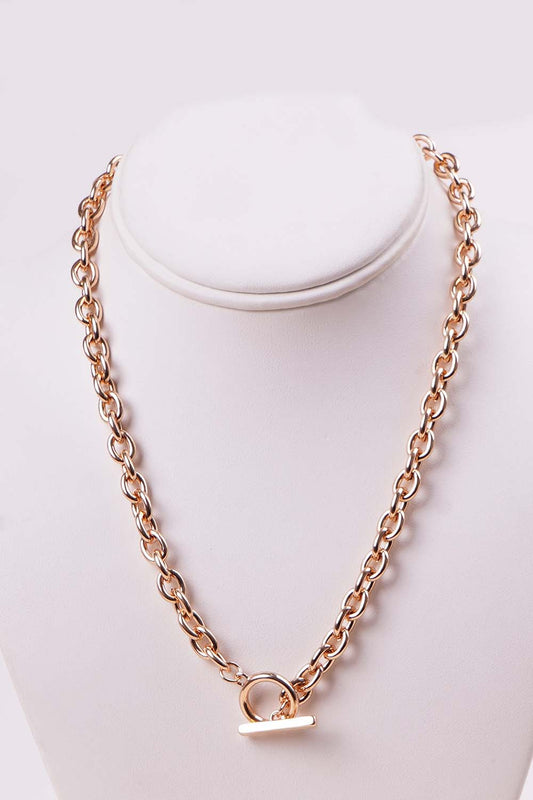 Gold Toggle Chain Necklace