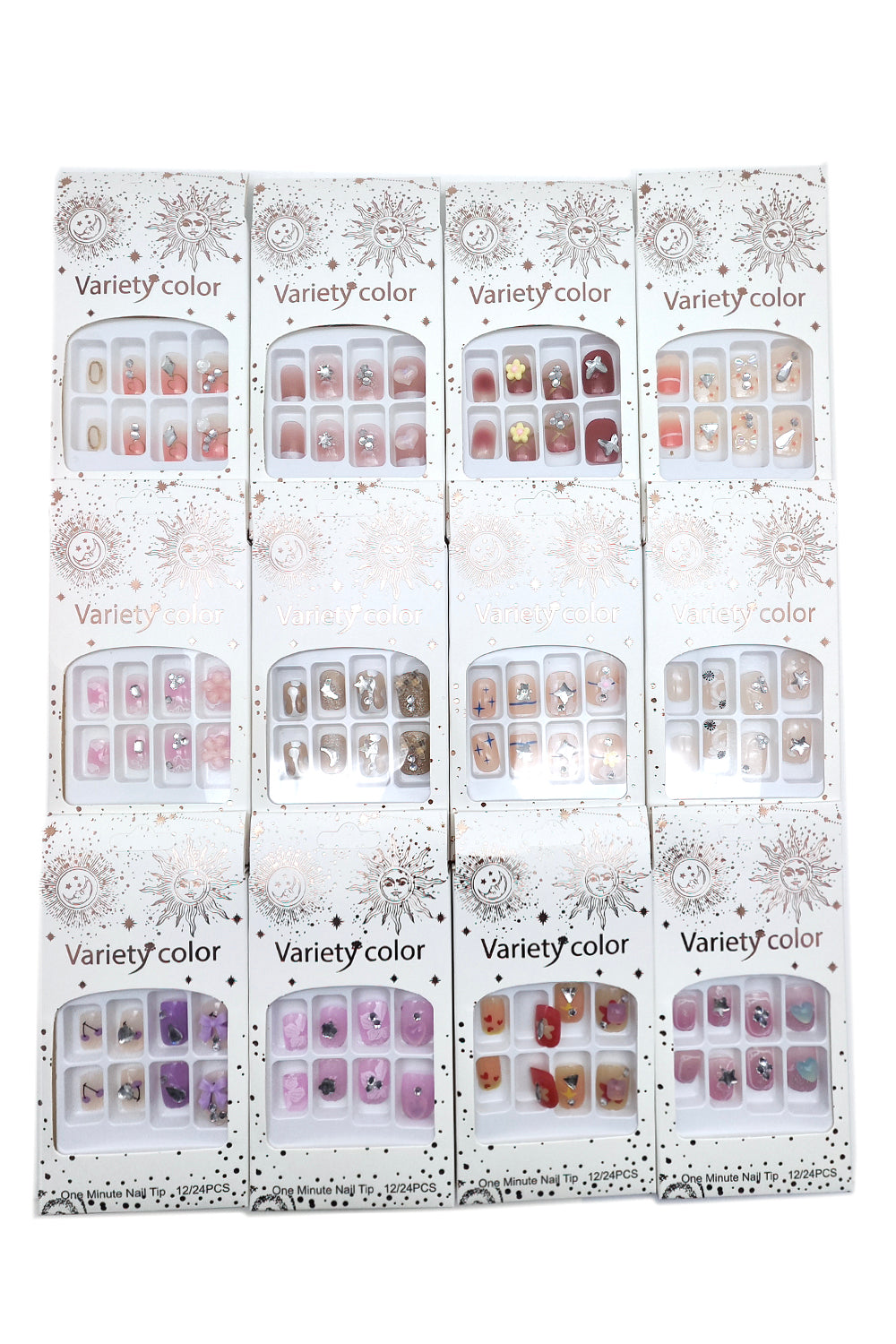 Mix Designs Short Squared Press-On Nails