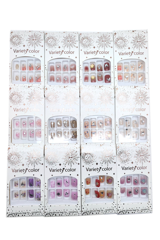 Mix Designs Short Squared Press-On Nails