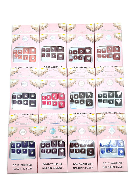 Mix Designs Press-on Toenails