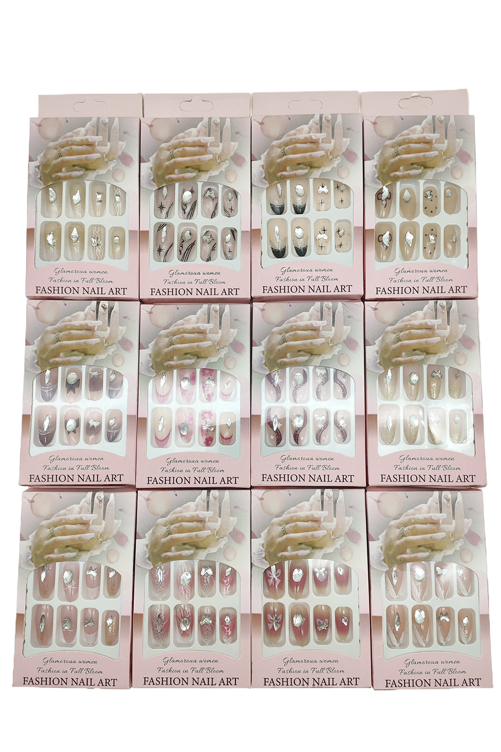 Almond Shape Mix Design Press-On Nails