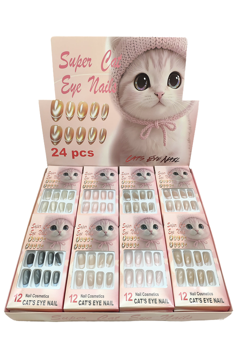 Almond Shape Cat Eye Press-On Nails