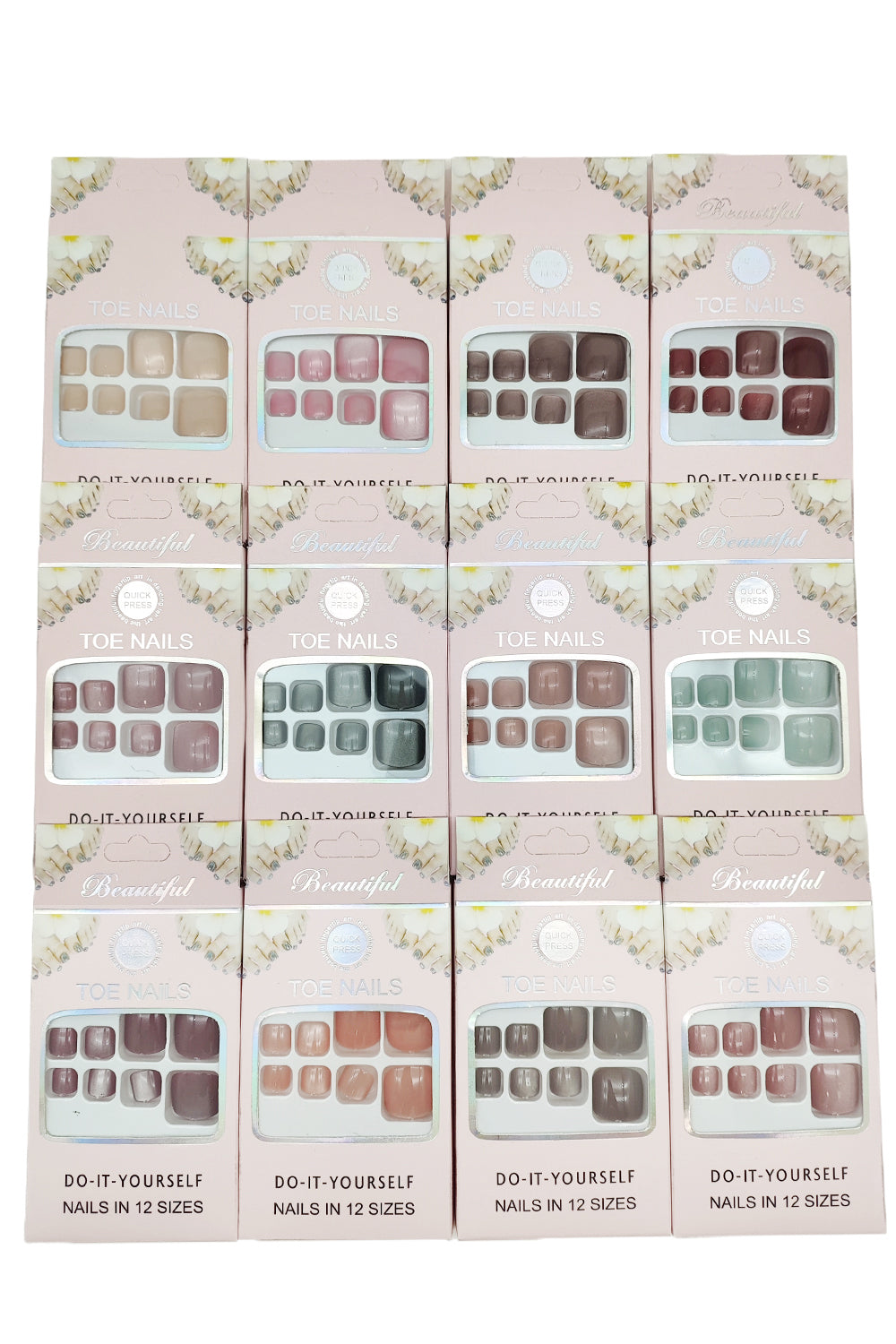 Solid Colors Press-On Toenails