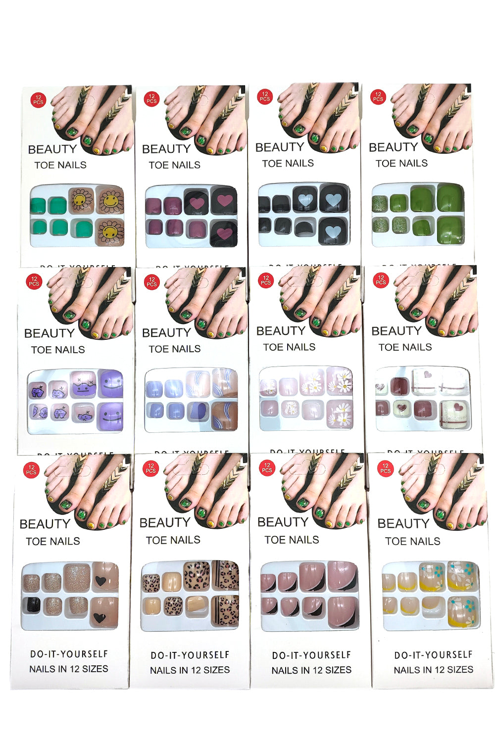 Mix Designs Press-On Toenails