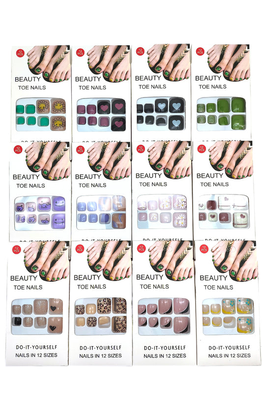 Mix Designs Press-On Toenails