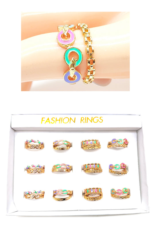 Two Piece Assorted Design Rings