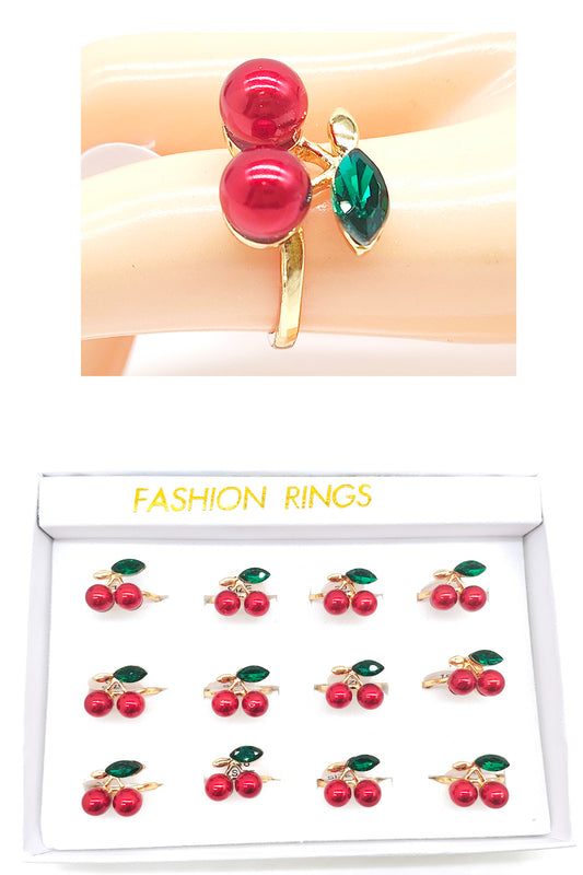 Cherry Design Rings