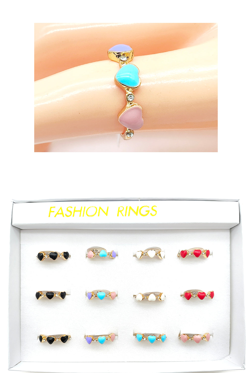 Heart Design Fashion Ring