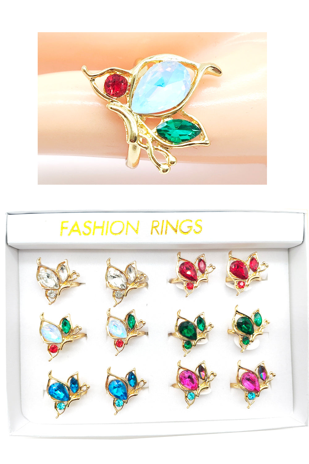 Butterfly Design Fashion Ring