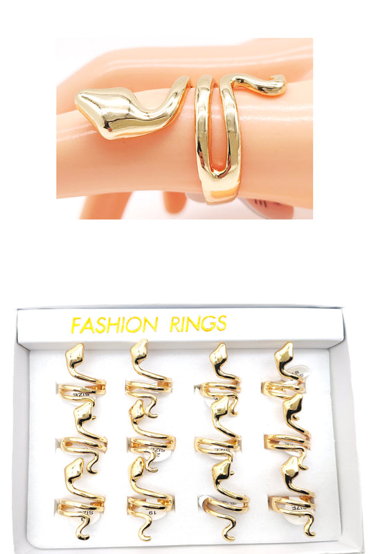 Snake Design Gold Ring