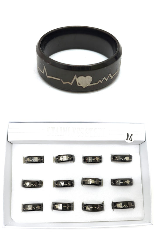 Stainless Steel Heart Ring