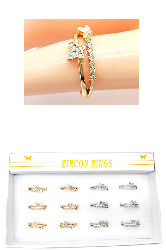 Dainty Butterfly Fashion Rings
