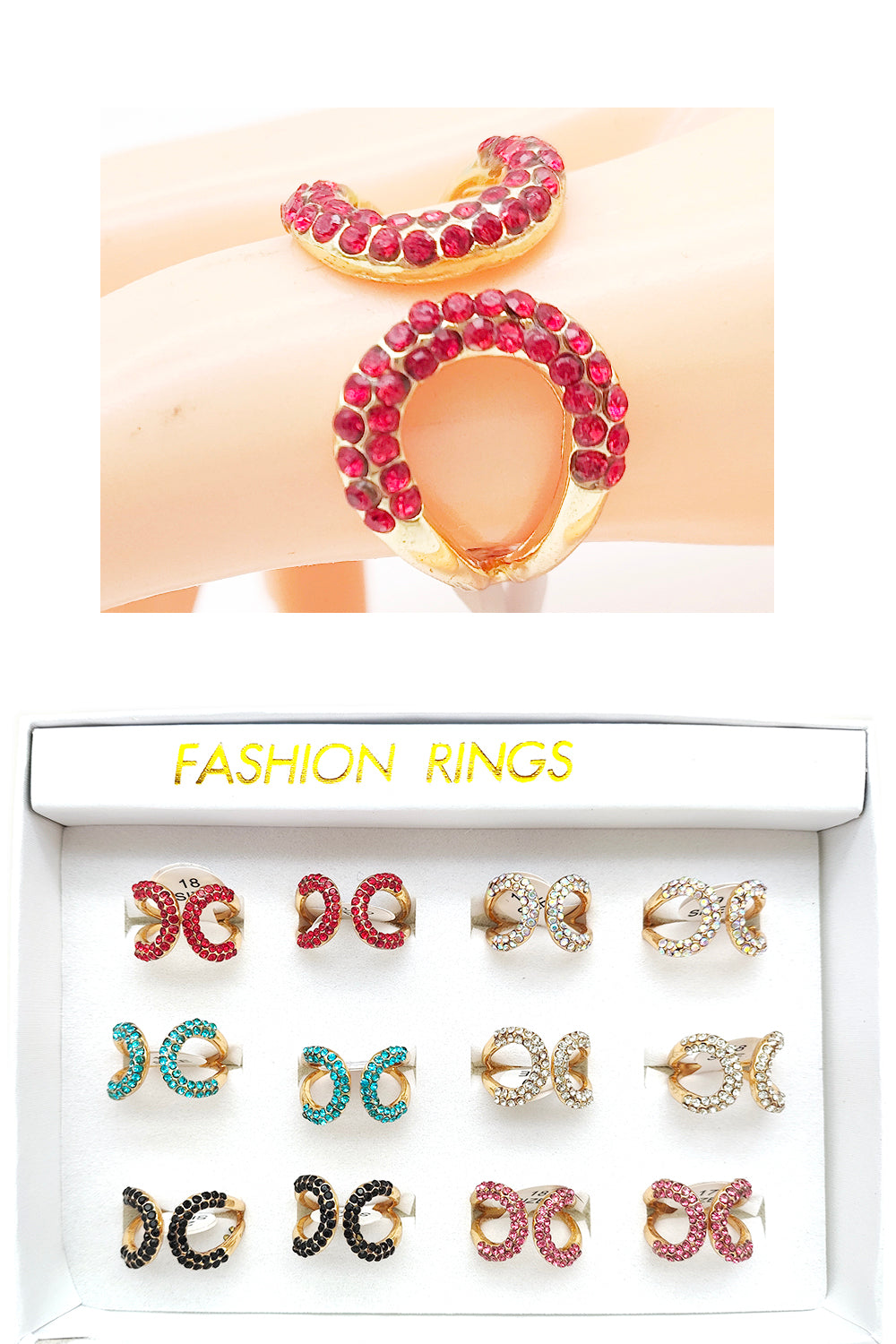Double C Fashion Ring