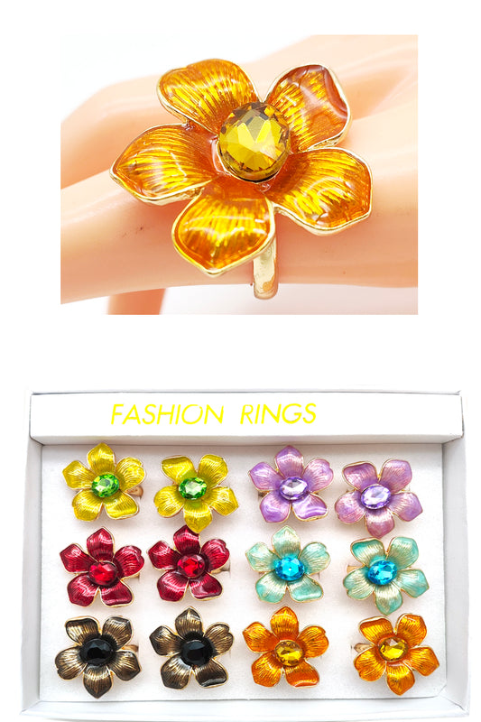 Flower Design Statement Ring