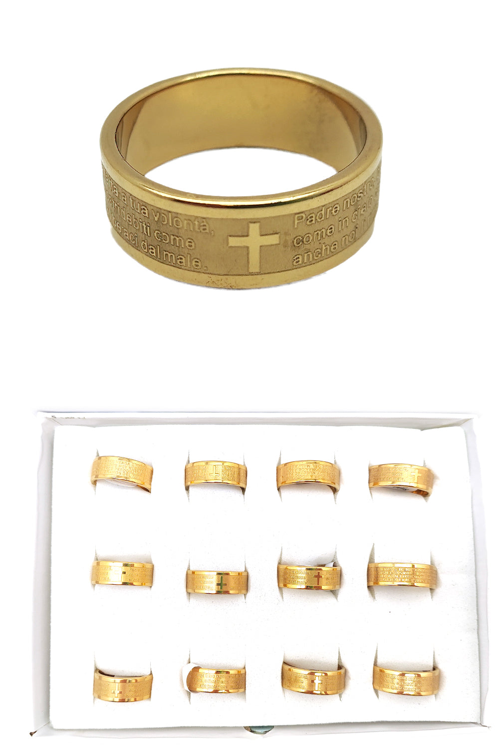 Stainless Steel Prayer Ring Bad