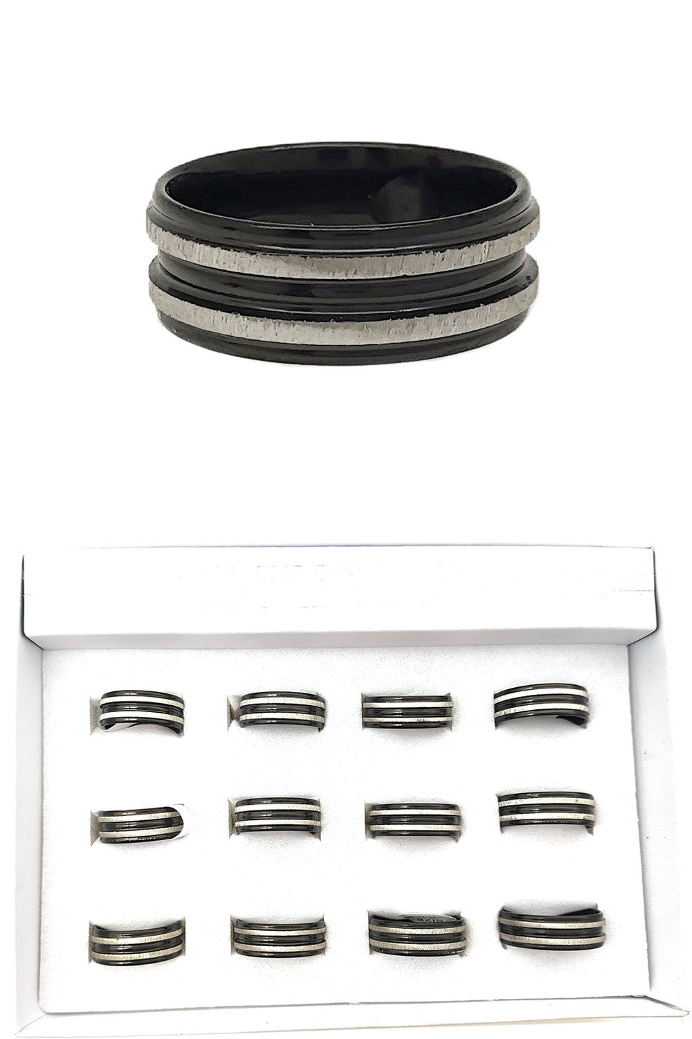Black Stainless Steel Ring