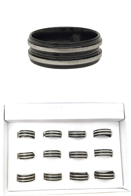 Black Stainless Steel Ring