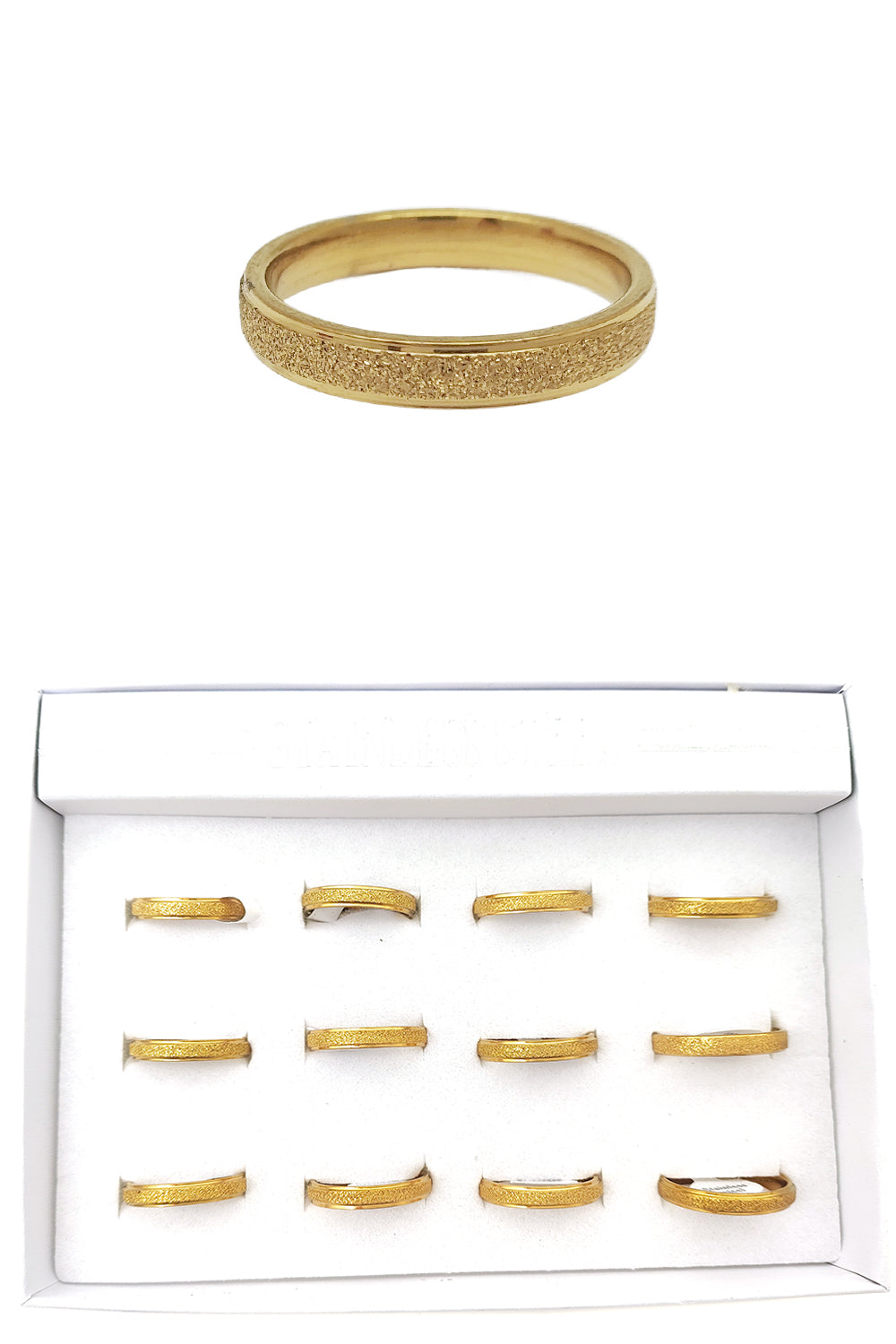 Stainless Steel Gold Ring