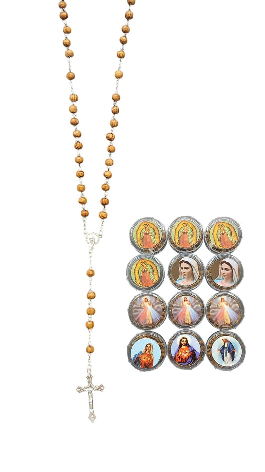 Religious Wooden Rosary