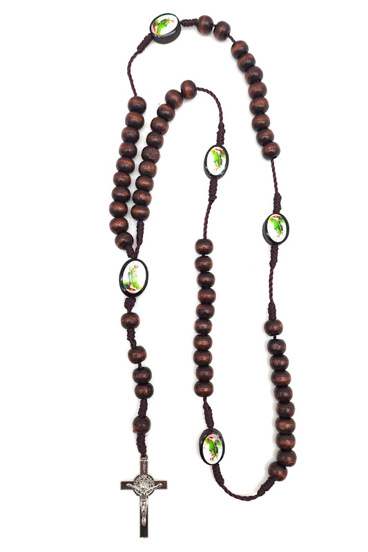 San Judas Tadeo Wooden Rosary